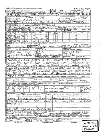Scanned patient care form